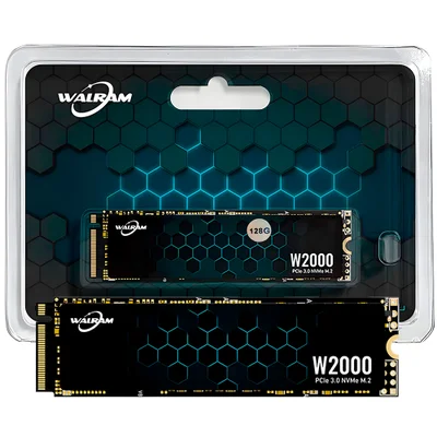 SSD M.2 Nvme PCie 3.0 Walram 128GB - Leitura 2600mb/s e Escrita 1900mb/s