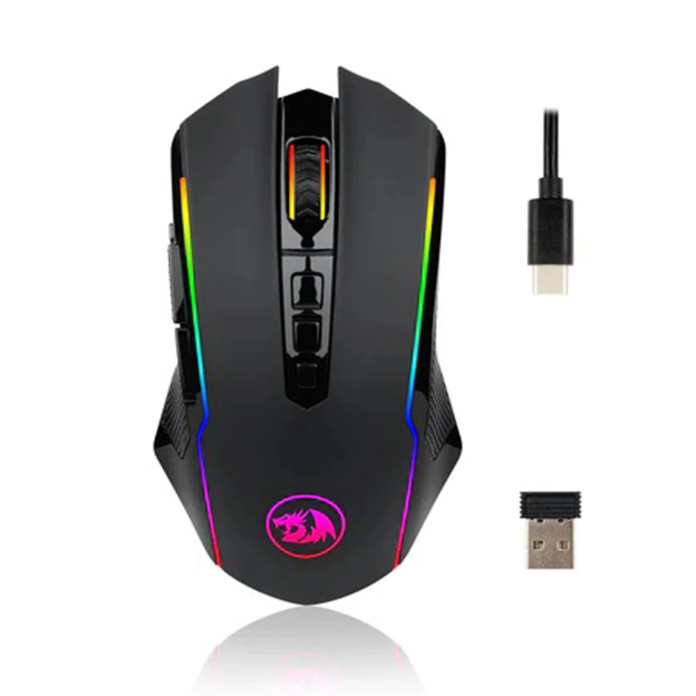 Mouse Gamer Redragon Ranger Lite, Wireless, Preto - M910-ks Mouse Gamer Redragon Ranger Lite, Wireless, Preto - M910-ks