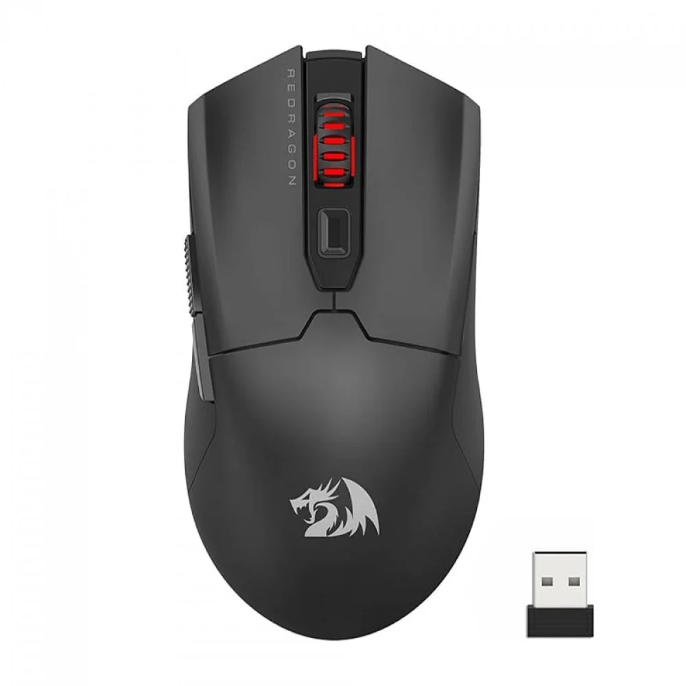Imagem 3 de 5 do produto Mouse Gamer Redragon Fyzu Pro, Wireless, 26000 DPI, 6 Botões, Preto - M995-Pro
