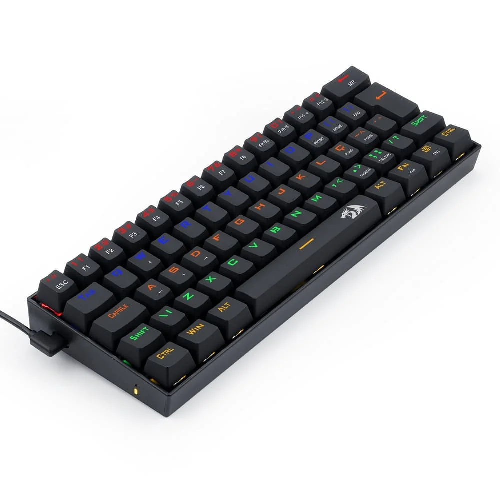 Imagem 3 de 5 do produto Teclado Mecânico Gamer Redragon Lakshmi Rainbow, ABNT2, Switch Black, Preto