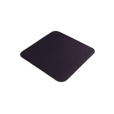 Mouse Pad Desk Pad Eddias (200x200mm) 20x20cm Em Couro Ecológico Minimalista Mesa Pequeno - Café