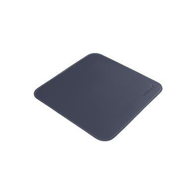 Mouse Pad Desk Pad Eddias (200x200mm) 20x20cm Em Couro Ecológico Minimalista Mesa Pequeno - Grafite