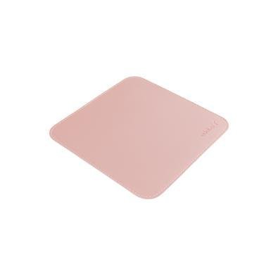 Mouse Pad Desk Pad Eddias (200x200mm) 20x20cm Em Couro Ecológico Minimalista Mesa Pequeno - Nude