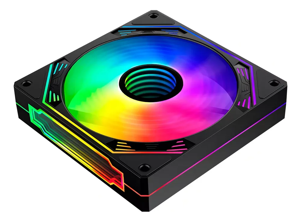 Imagem 2 de 5 do produto Kit 03 Fan Cooler 120mm Hayom Fc1308 Preto Controladora.