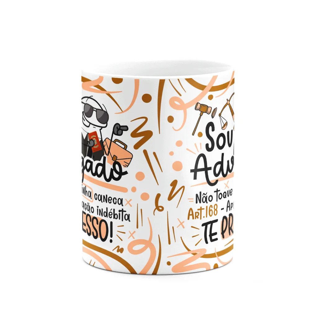 Imagem 2 de 3 do produto Caneca Flork Profissões - Sou Advogado - M2