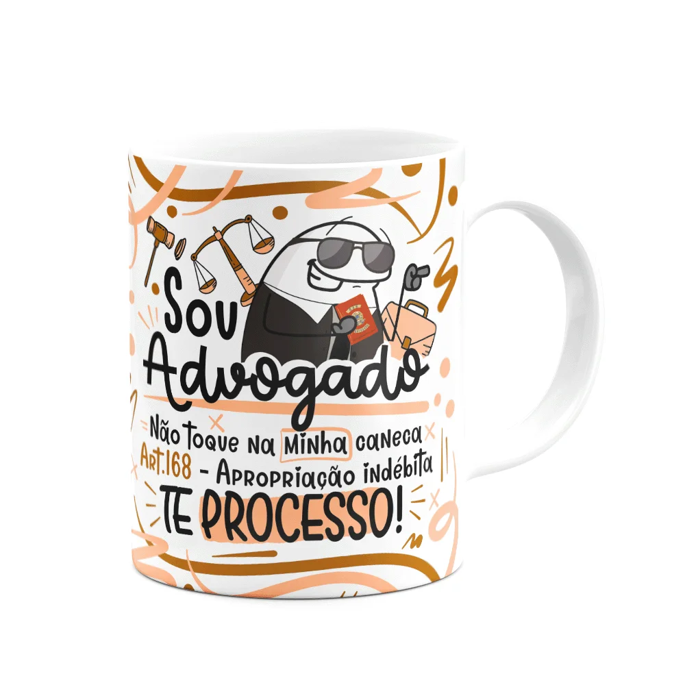 Imagem 3 de 3 do produto Caneca Flork Profissões - Sou Advogado - M2
