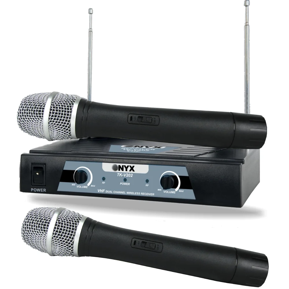 Imagem 4 de 5 do produto Kit 5 Microfones Sem Fio Tk V202 Vhf Onyx