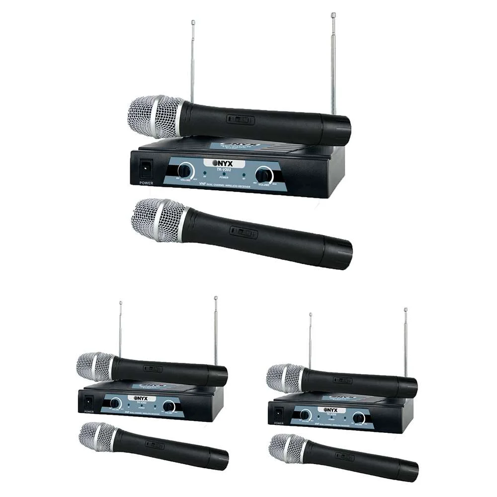 Kit 5 Microfones Sem Fio Tk V202 Vhf Onyx
