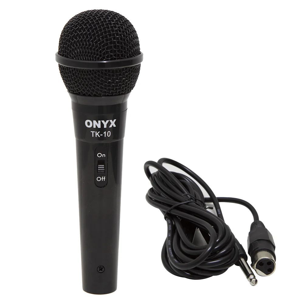 Microfone Dinâmico Com Fio Tk 10 Onyx