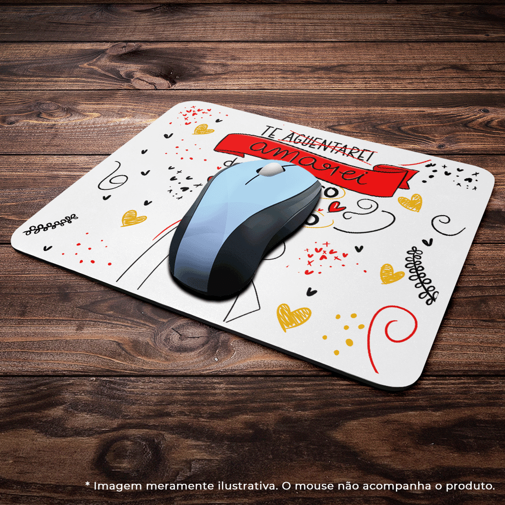 Imagem 2 de 5 do produto Mouse Pad Flork Namorados - Te Amarei De Janeiro A Janeiro
