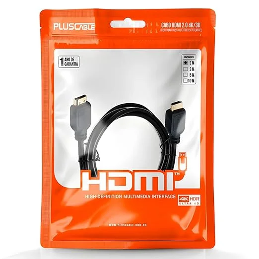 Imagem 2 de 5 do produto Cabo Plus Cable HDMI X HDMI V2.0 2 M