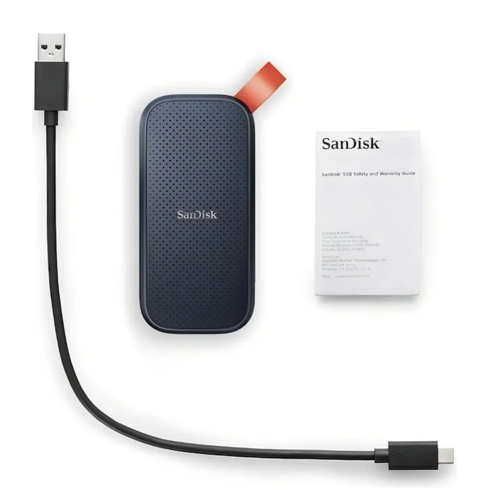 Imagem 2 de 5 do produto SSD. Externo 1TB Usb Tipo C 3.2 800mb/s Leit Preto E Laranja Sdssde30-1t00-g26 Sandisk