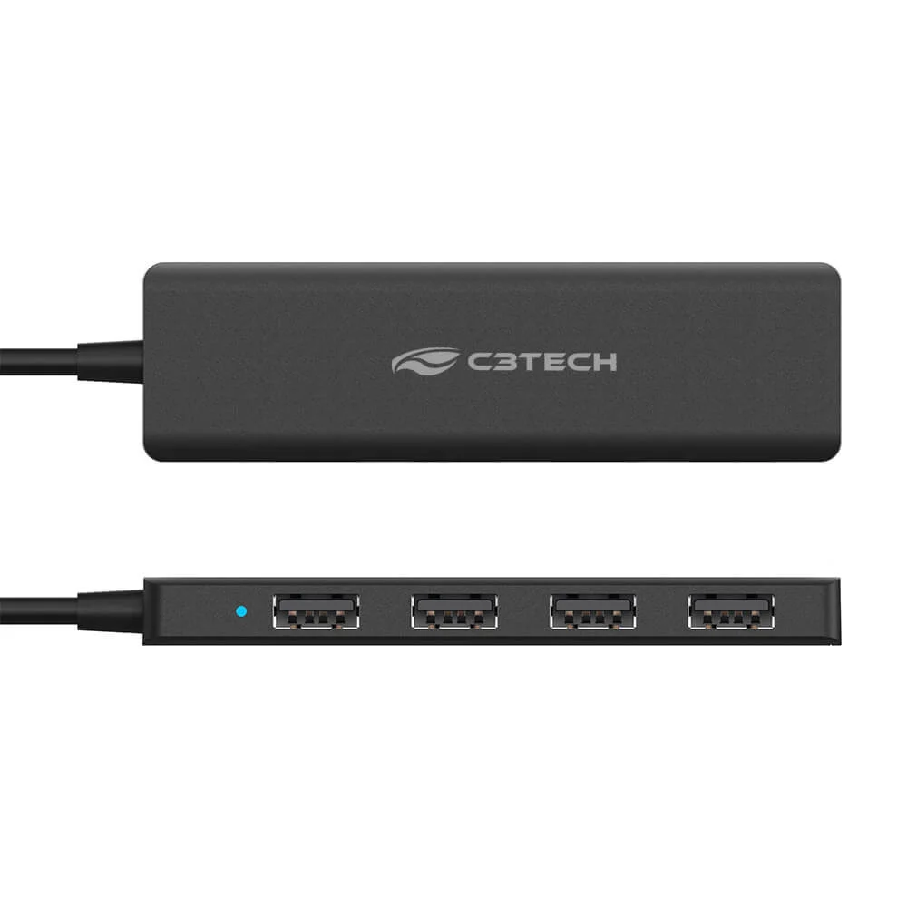 Imagem 3 de 5 do produto Hub Usb C3tech Hu-c230bk 4 Portas 2.0 - Preto
