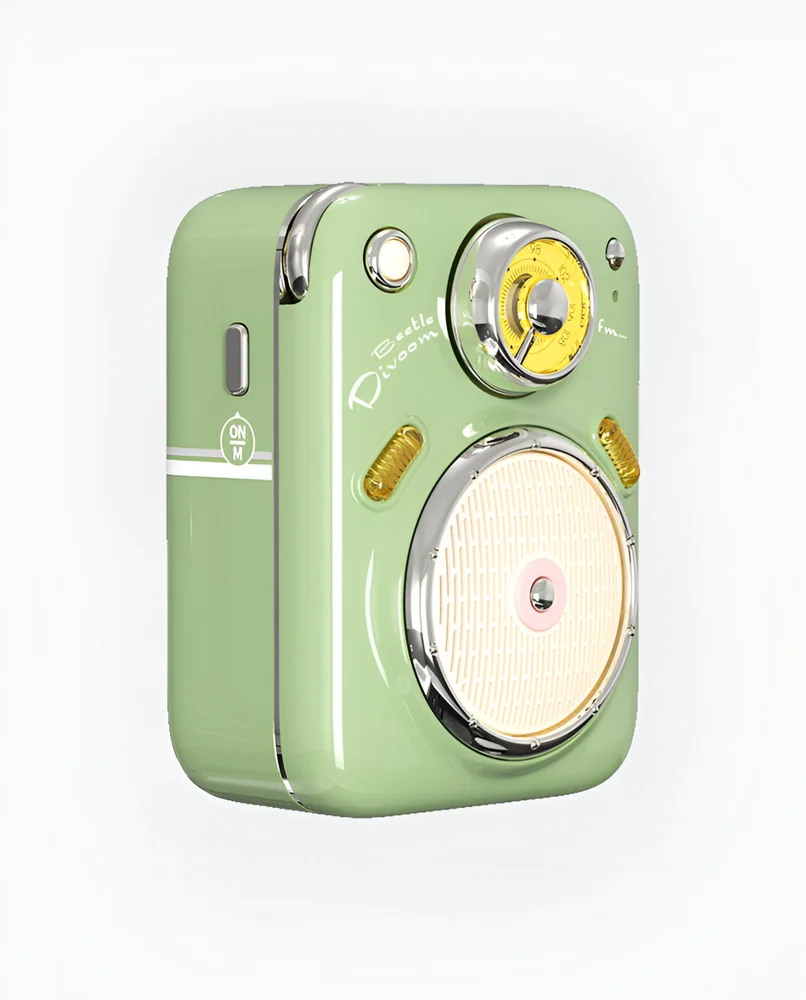 Mini Caixa De Som Divoom Beetles fm Verde 7