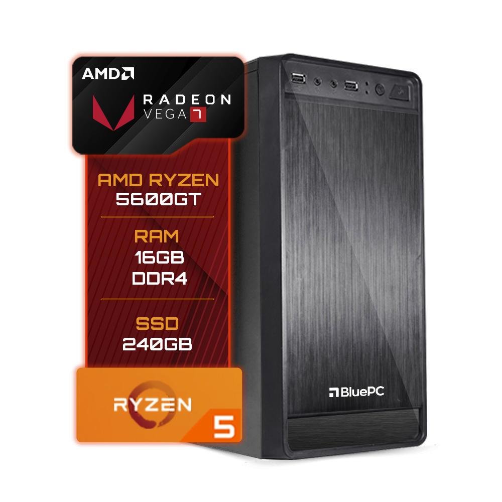 Computador Blue PC AMD Ryzen 5 5600gt KaBuM