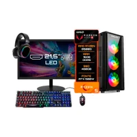"PC Gamer Completo Bluepc Amd Ryzen 5 8500g 16gb Ddr5 SSD 480GB Monitor 21"" - Kit Gamer Teclado Mouse Headset"