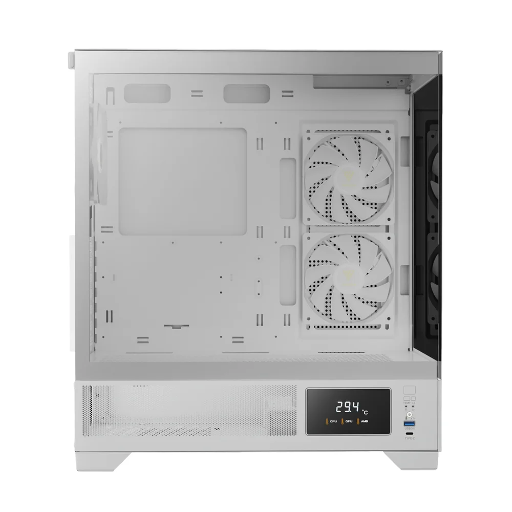 Imagem 2 de 3 do produto Gabinete Gamer Gamdias Atlas M1 Branco Com Fan