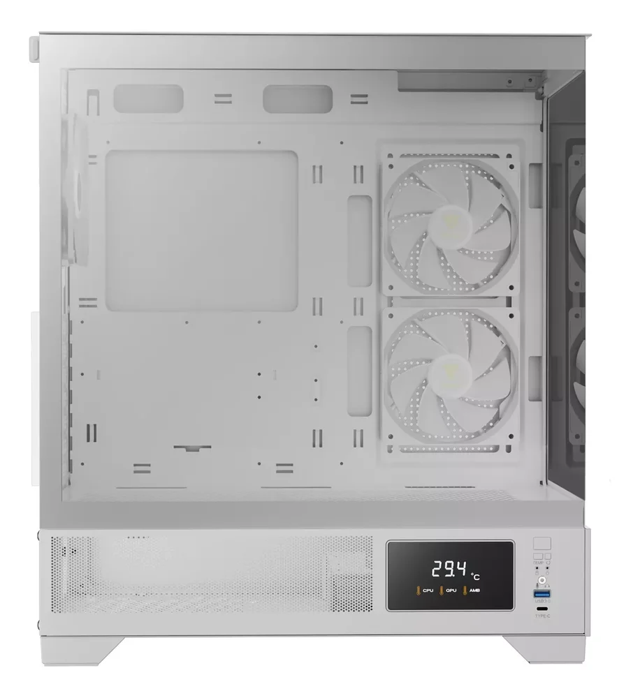 Imagem 3 de 3 do produto Gabinete Gamer Gamdias Atlas M1 Branco Com Fan