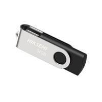 Pen Drive Hiksemi Rotary 64gb Usb 3.0 Preto E Cinza - Hs-usb-m200s-64g-u3