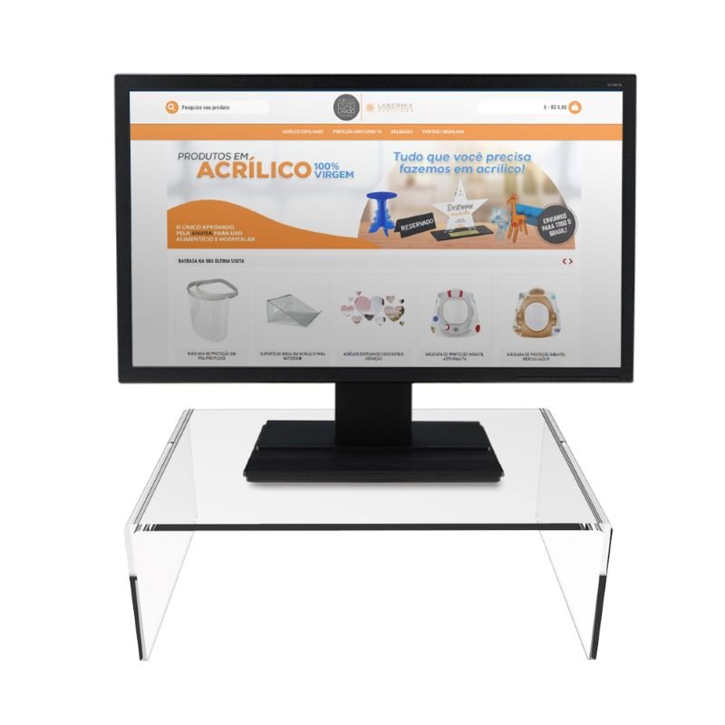 Suporte Em Acrílico Para Monitor 10cm