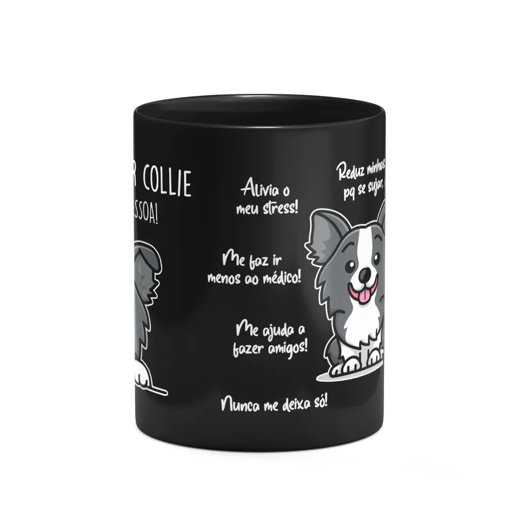 Imagem 2 de 3 do produto Caneca Dog - Meu Border Collie Puppy, Melhor Pessoa!