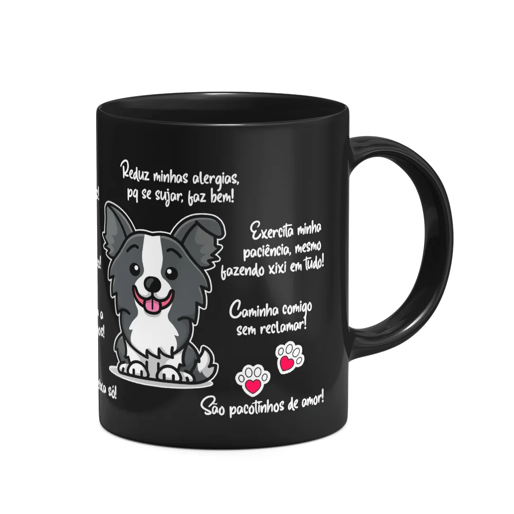 Imagem 3 de 3 do produto Caneca Dog - Meu Border Collie Puppy, Melhor Pessoa!