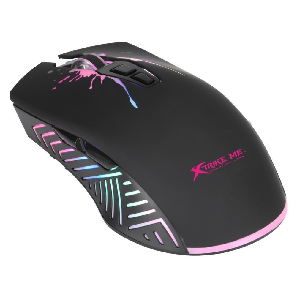 Mouse Gamer Xtrike Me Gm-215, 7200 Dpi, 7 Botões Programáveis, RGB - Preto