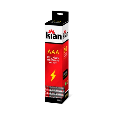 Pilha Palito Aaa Zinco Com 4 14247 Kian - 1.5 V