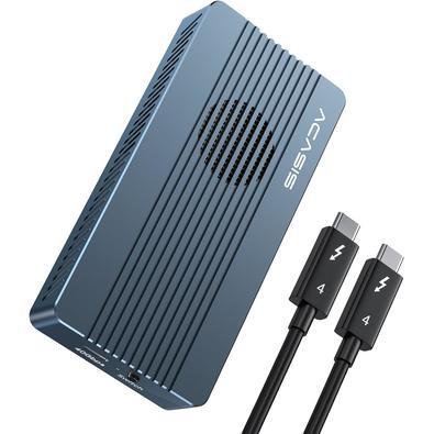 Case Externo SSD Nvme M.2 Thunderbolt 3/4 Usb4.0 40gbps Fan