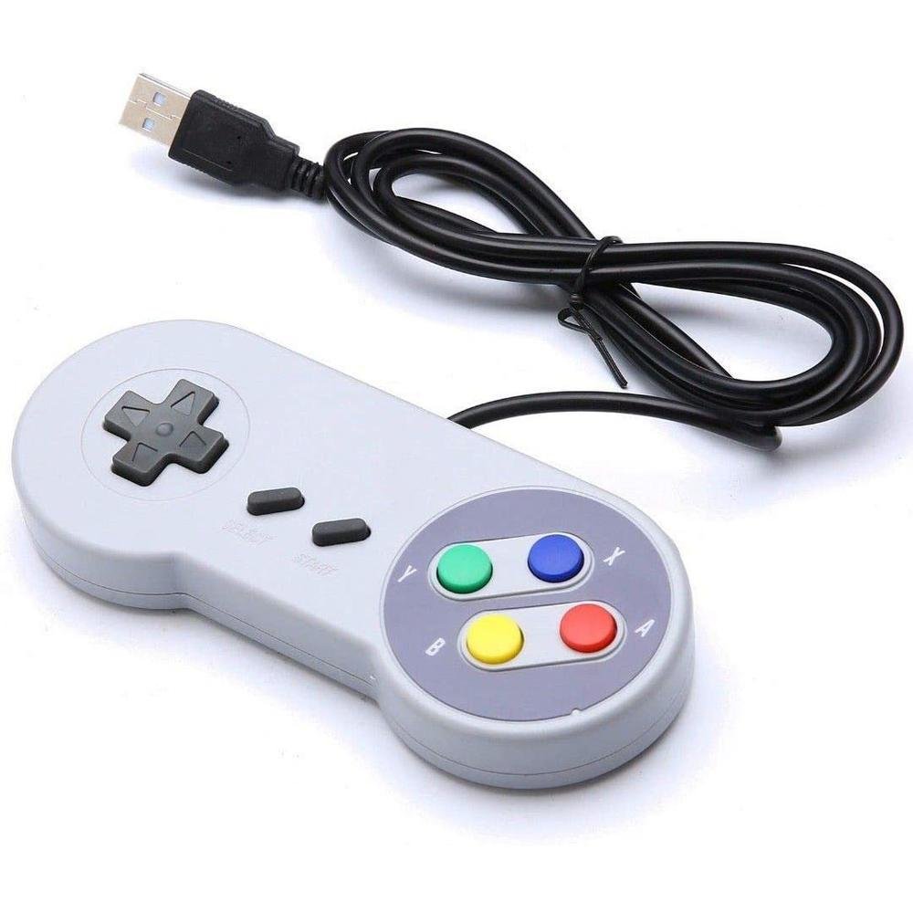 2 Controles Usb Para Super , Joypad Para Jogos Retrô