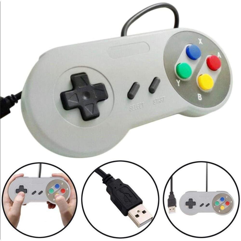 2 Controles Usb Para Super , Joypad Para Jogos Retrô
