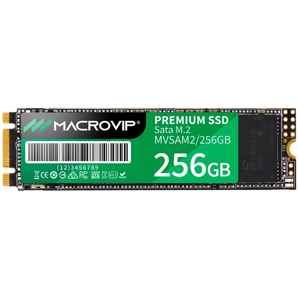 Imagem 2 de 3 do produto SSD Macrovip M.2 256gb Sata 3 - Mvsam2/256gb