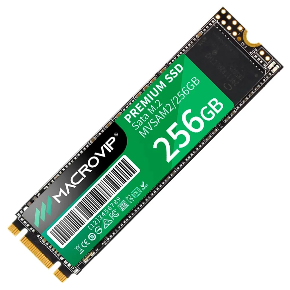 Imagem 3 de 3 do produto SSD Macrovip M.2 256gb Sata 3 - Mvsam2/256gb