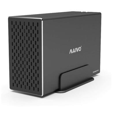 Case Gaveta Para 2 Hds 3.5" " Usb Tipo-c Maiwo Função Raid 0/1