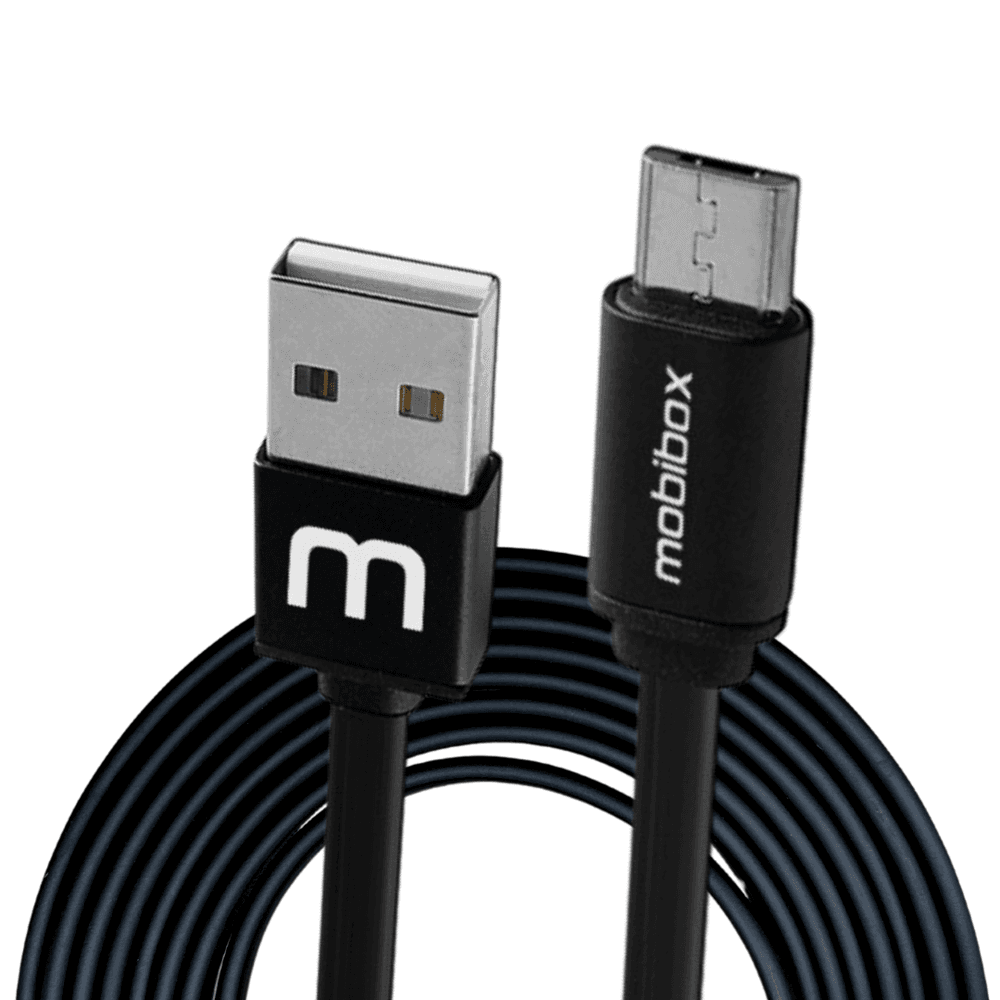 Cabo carregador Micro Usb com entrada USB - 2 metros - Reforçado e flexível - Ultra rápido - Original 1 ano de garantia