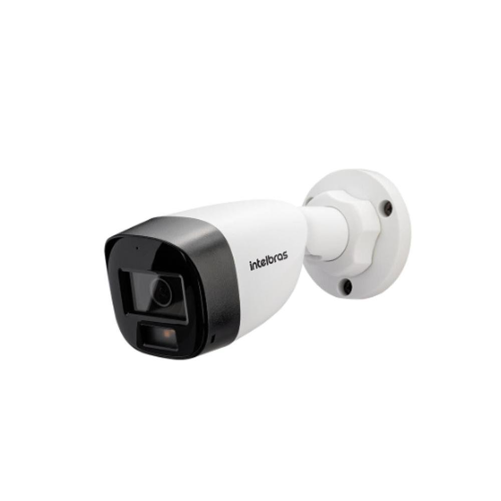 Kit Intelbras 4 Câmeras De Segurança 3220 B Multi-hd Vhd Full Color Com Microfone E Áudio 20m Branca