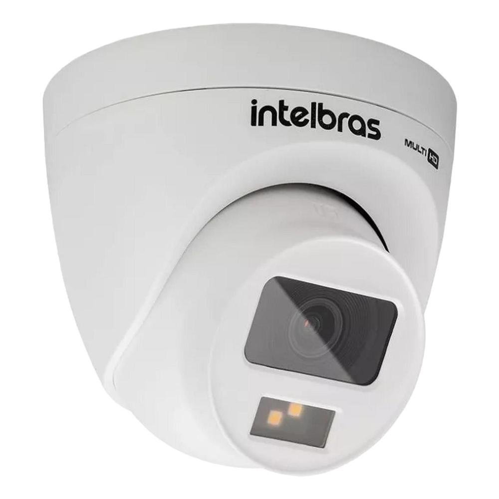 Kit Intelbras 6 Câmeras De Segurança 3220 B Multi-hd Vhd Full Color Com Microfone E Áudio 20m Branca