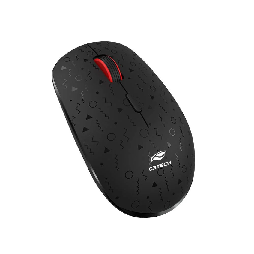 Imagem 3 de 5 do produto Mouse C3tech M-w90bk 4 Botões Wireless 1600dpi Preto