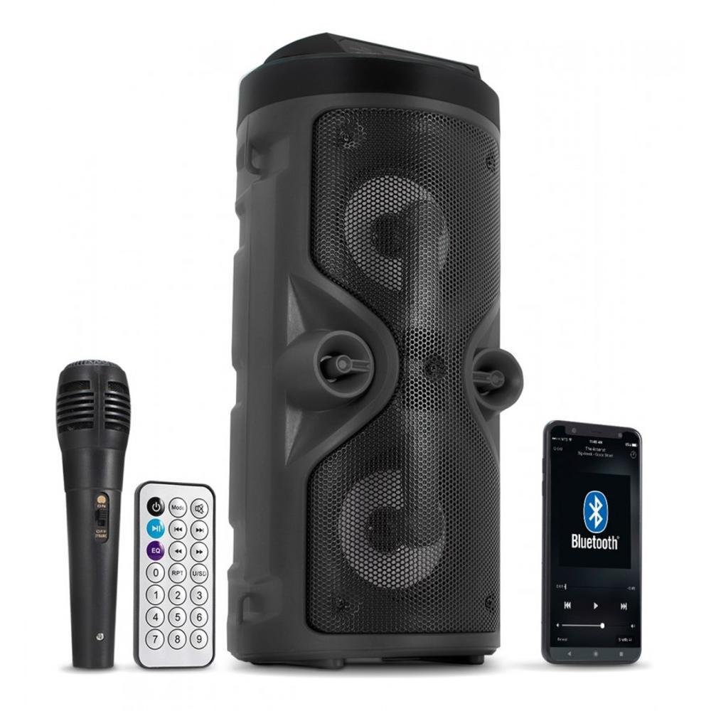 Caixa De Som Alto Falante Paredão Potente Bluetooth Multimídia LED RGB Subwoofer - ATURN SHOP