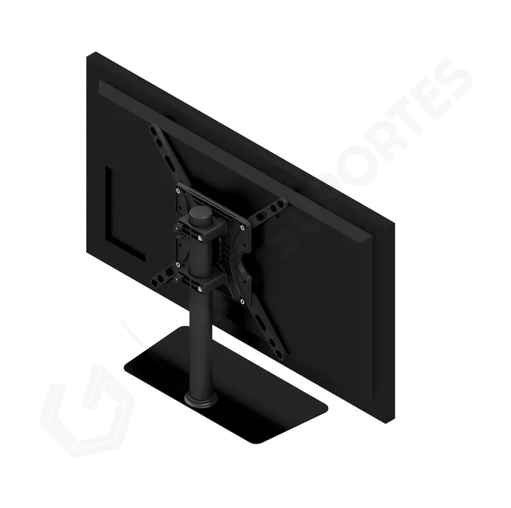 Imagem 3 de 5 do produto Suporte Base De Mesa Com Ajuste Altura Para Tv 27 À 55 " - Avatron Mtv-2755-b Cor:preto