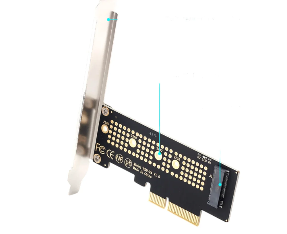 placa adaptadora nvme m.2 pci-express ssd fenvi