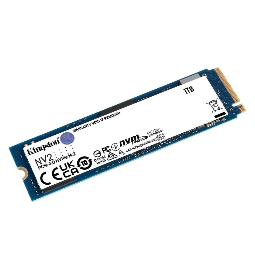 Imagem 3 de 5 do produto SSD  M.2  PCie, Nvme Kingston 1 TB, Leitura: 3500 Mb/s e Gravação: 2100 Mb/s - Snv2s/1000g