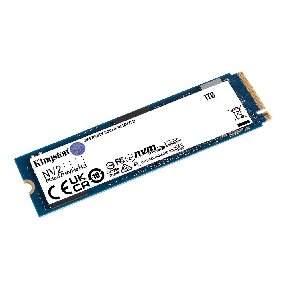Imagem 4 de 5 do produto SSD  M.2  PCie, Nvme Kingston 1 TB, Leitura: 3500 Mb/s e Gravação: 2100 Mb/s - Snv2s/1000g