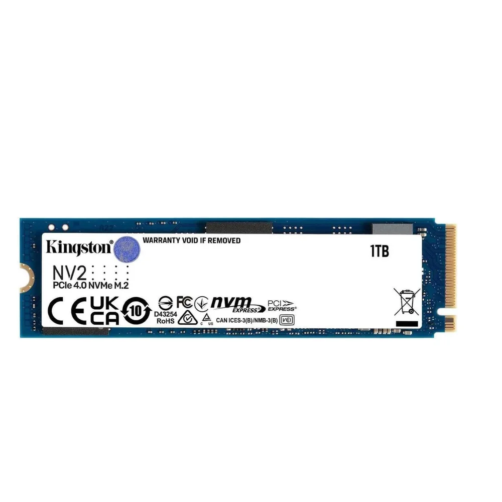 Imagem 5 de 5 do produto SSD  M.2  PCie, Nvme Kingston 1 TB, Leitura: 3500 Mb/s e Gravação: 2100 Mb/s - Snv2s/1000g