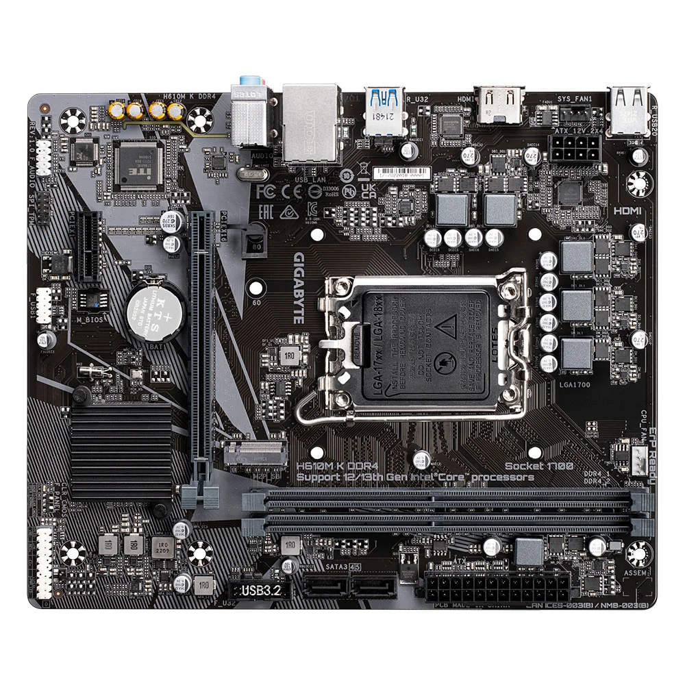 CPU、corei512400、マザボGIGABYTE H610M K DDR4 Placa Me Gigabyte H610m K KaBuM