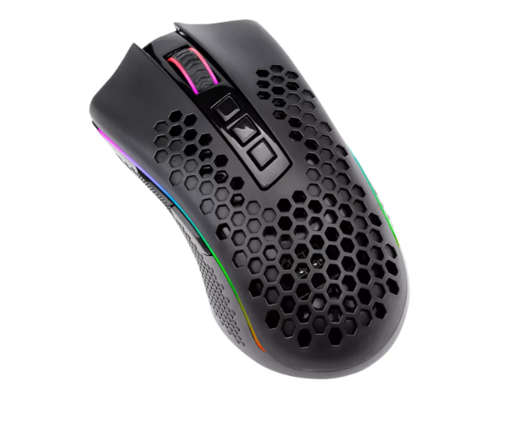 Imagem 2 de 5 do produto Mouse Gamer Recarregável RGB Sem Fio 16000 Dpi Redragon Storm Pro M808-ks