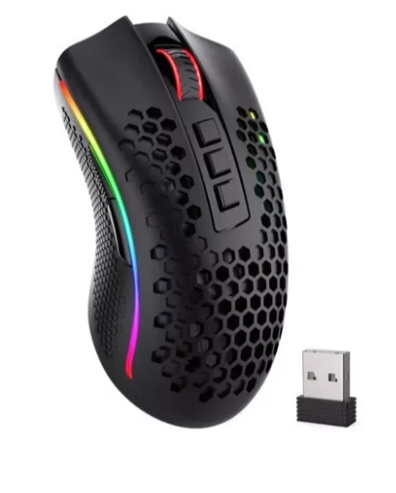 Imagem 4 de 5 do produto Mouse Gamer Recarregável RGB Sem Fio 16000 Dpi Redragon Storm Pro M808-ks