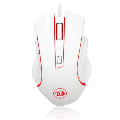 Mouse Gamer Com Fio Nothosaur Redragon M606w 3200 Dpi Cor Branco
