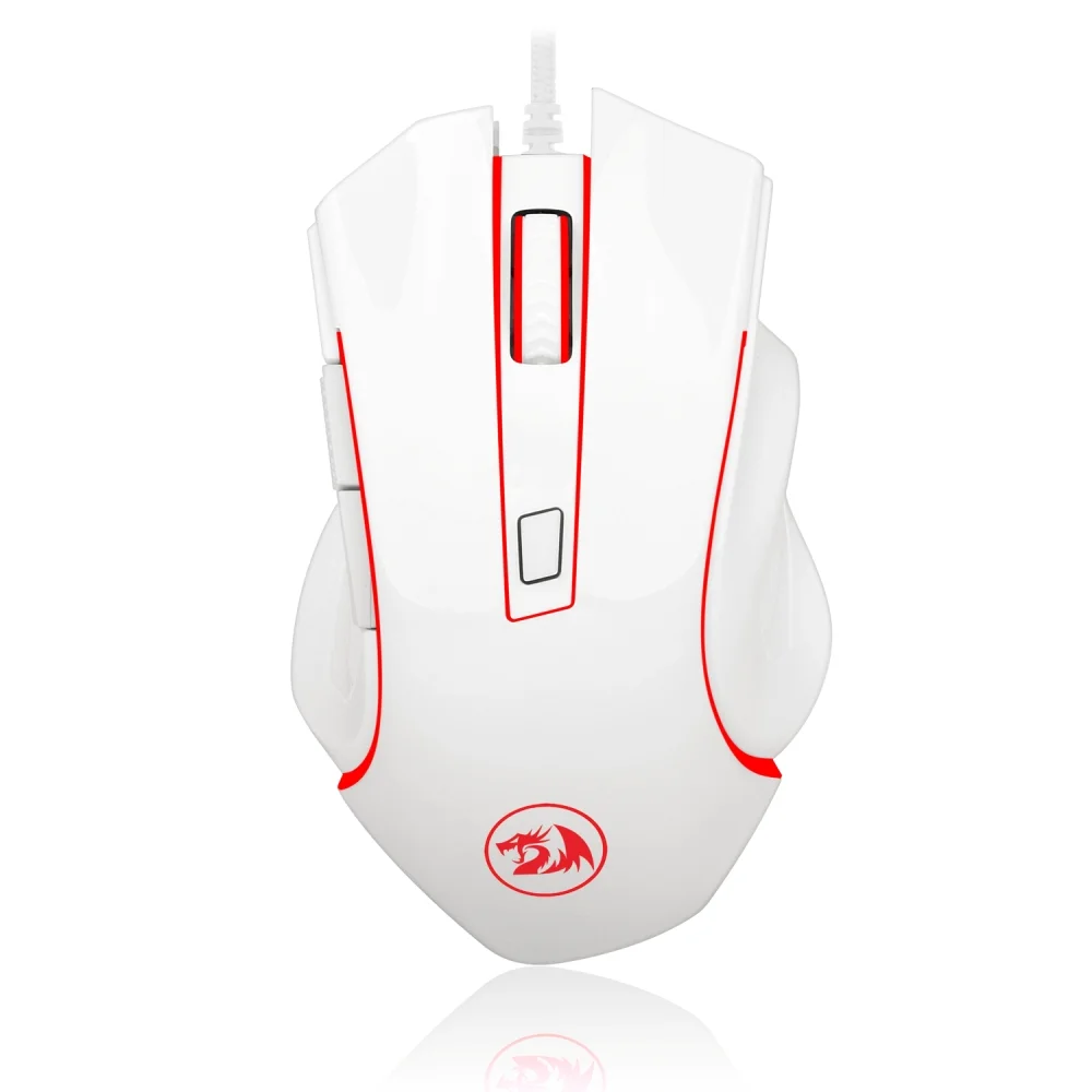 Imagem 1 de 5 do produto Mouse Gamer Com Fio Nothosaur Redragon M606w 3200 Dpi Cor Branco
