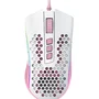 Mouse Gamer Com Fio Redragon Storm M808wp-RGB 12400 Dpi Cor Branco Com Rosa